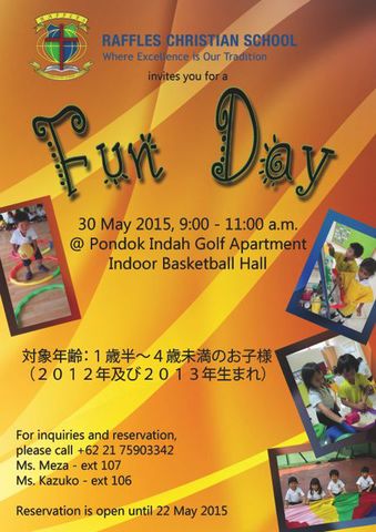 FUN DAY in Pondok Indah Golf Apartment (プレスクール関連イベント)